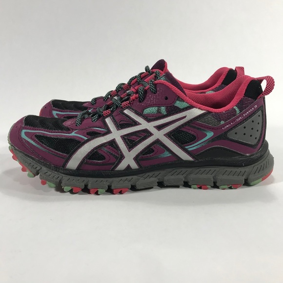 Asics Gel Scram 3 Size 11 Purple Black Blue Sz 7.5 - Picture 6 of 11